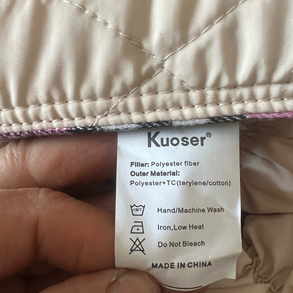 Kuoser Pink Plaid reversible Pet Jacket - Picture 10 of 10